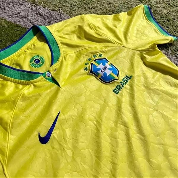 Camisa da seleção brasileira Brasil na Copa do Mundo de 2022.(Imagem: ge )