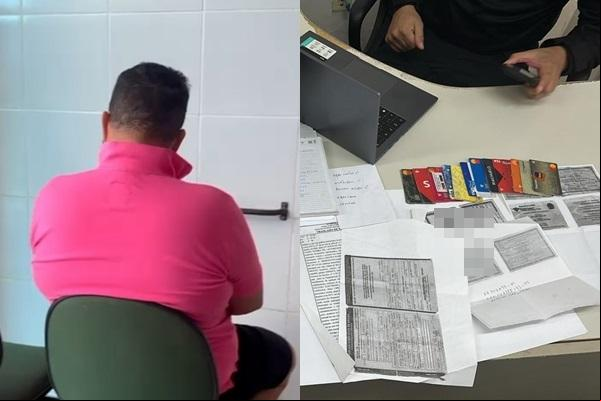 Preso suspeito de praticar golpe de R$ 100 mil no Piauí.(Imagem:SSP-PI)